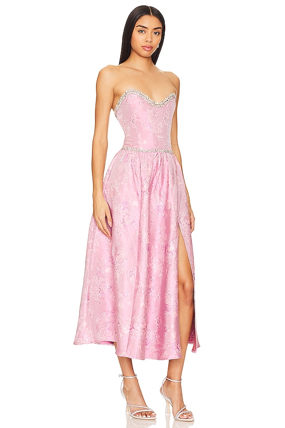 view 2 of 4 ROBE MI-LONGUE LUCIA CORSET in Orchid Haze Windsor