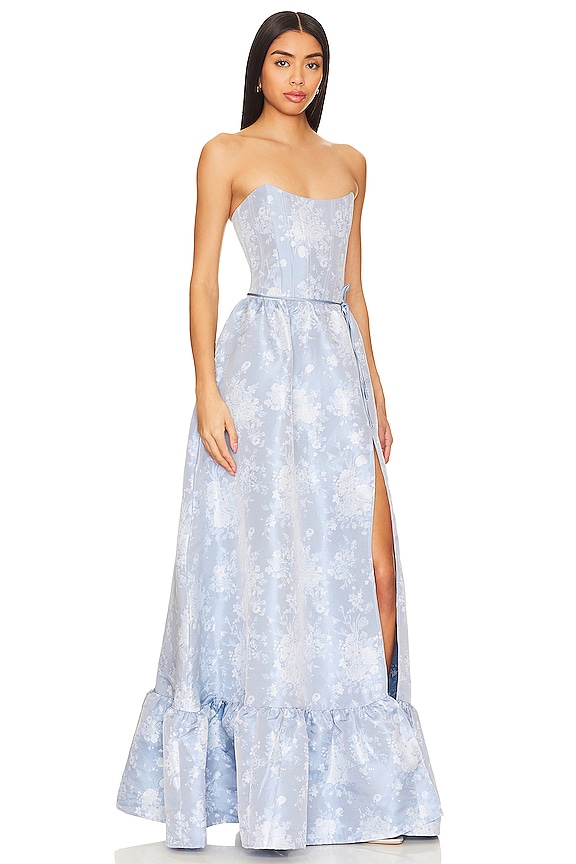 view 2 of 4 ROBE DE SOIRÉE CHARLOTTE CORSET in Denim Blue Windsor