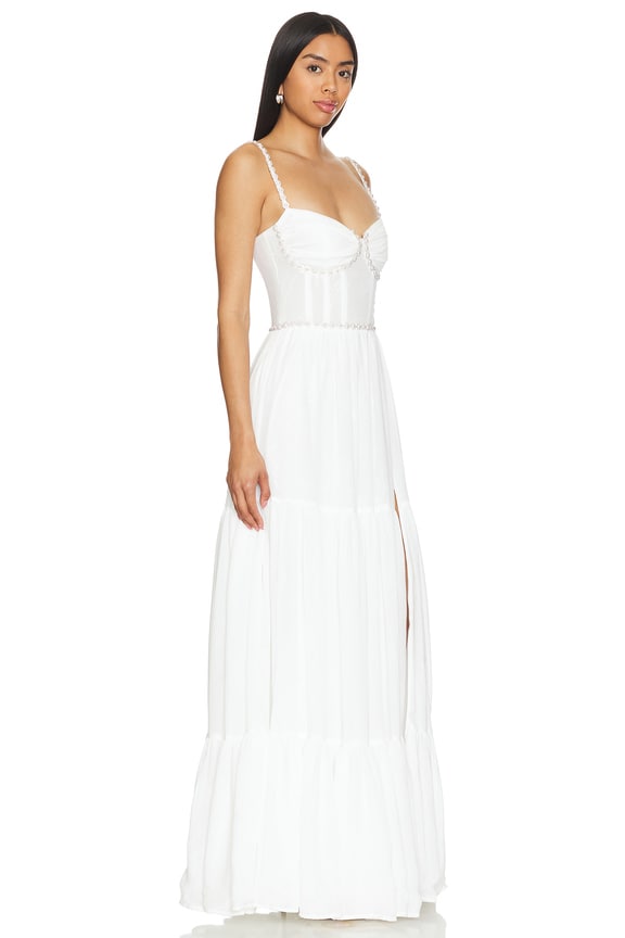 view 2 of 4 VESTIDO LARGO GWEN in White