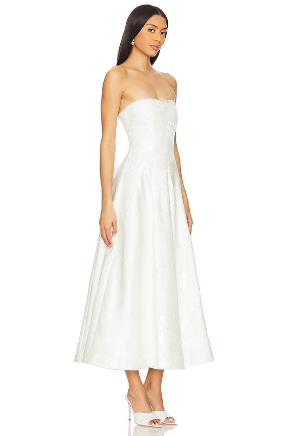 view 2 of 4 Hazel Dress in White Baroque Floral
