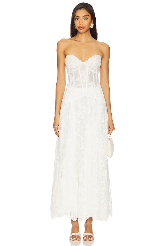 view 2 of 5 LOT CAROLENA in White Chantilly Lace