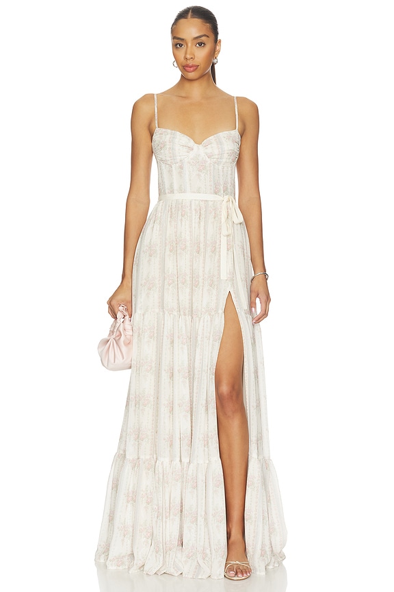 view 1 of 4 Gwen Maxi Dress in Vintage Victorian Stripe