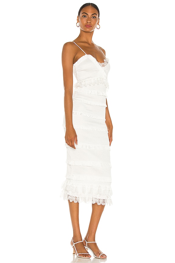 view 2 of 3 Narcisse Midi Dress in White