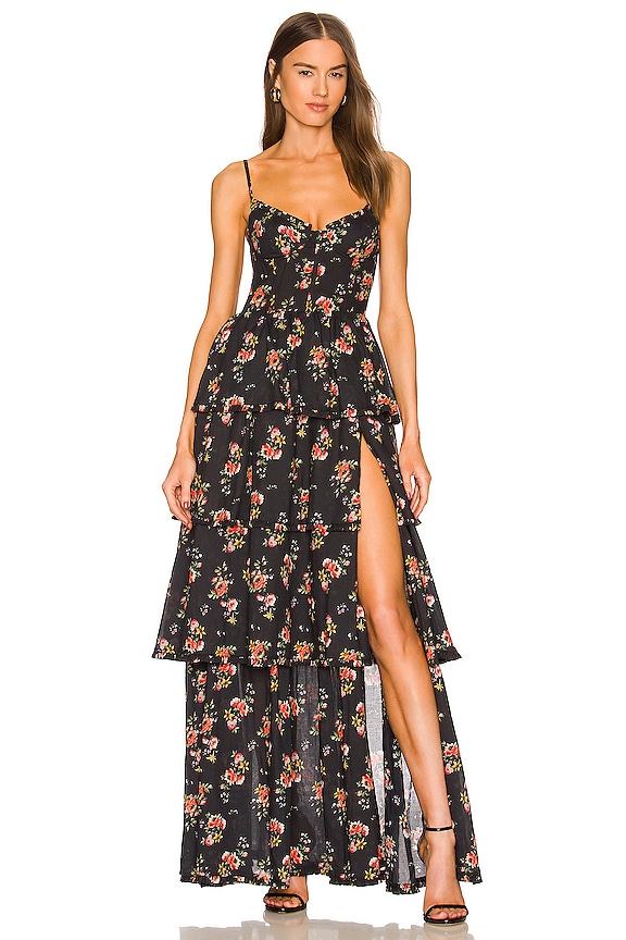 view 1 of 3 Caterina Dress in Black Dainty Floral