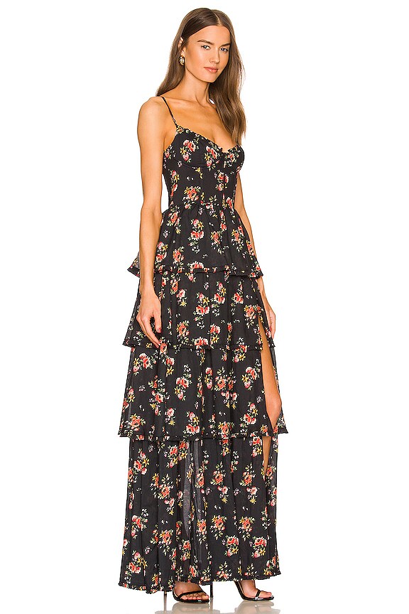 view 2 of 3 Caterina Dress in Black Dainty Floral