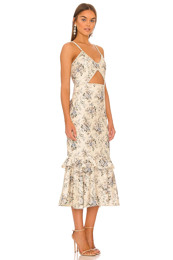 view 2 of 3 Luna Dress in Blue Bouquet