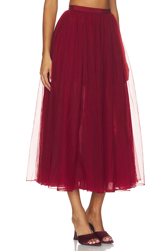 view 2 of 6 Coco Skirt in Red Dahlia