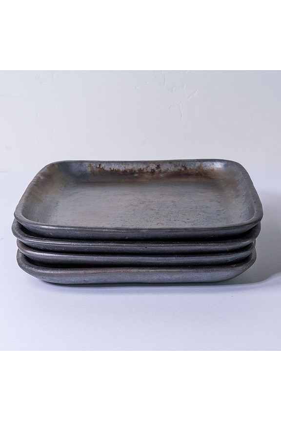 view 2 of 6 Set Of 4 Longpi Large Plate in Black