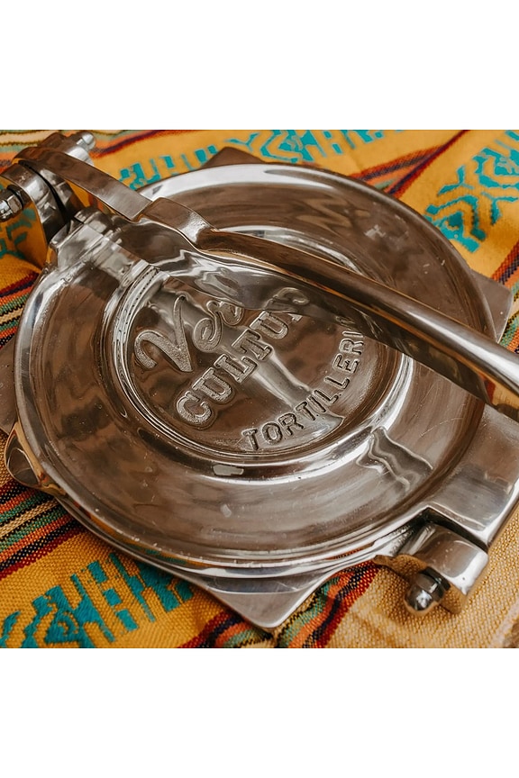 view 2 of 6 Large Tortilla Press in Silver