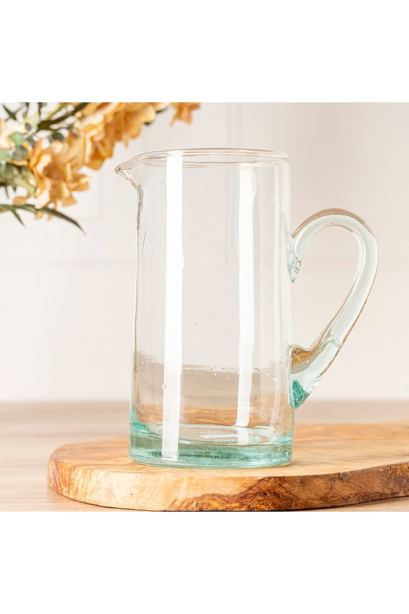 view 2 of 6 Moroccan Cone Jug in Clear