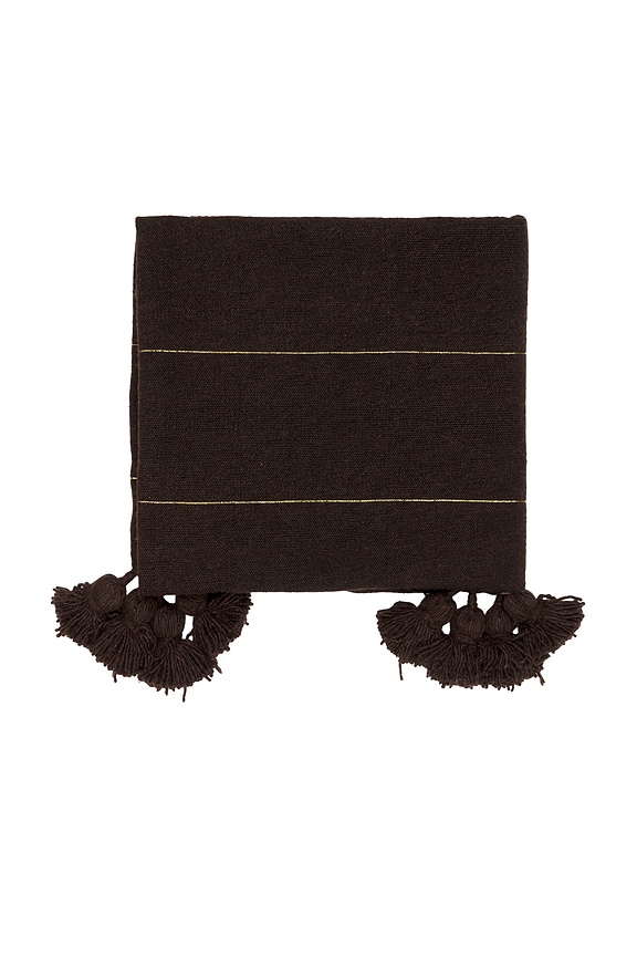 view 2 of 3 Moroccan Blanket in Brown