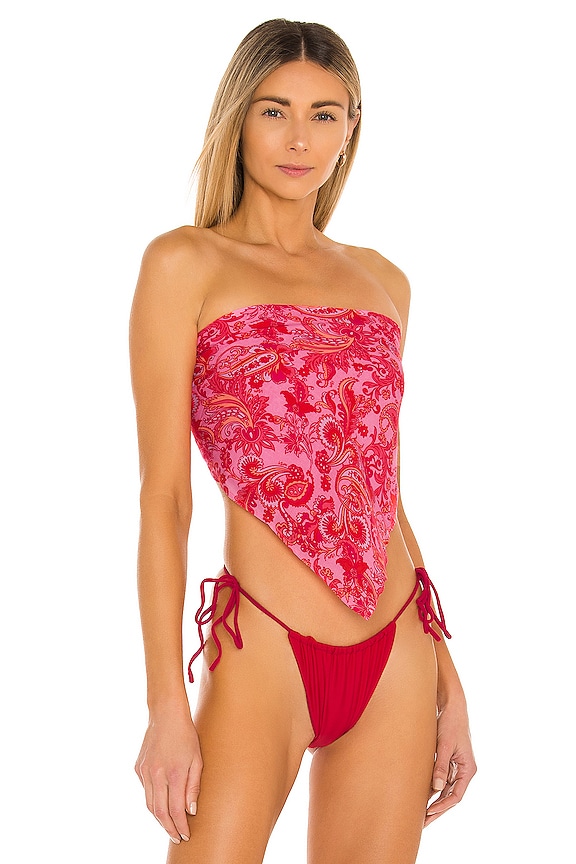 view 2 of 4 HAUT DE MAILLOT DE BAIN MARLEY in Pink Paisley