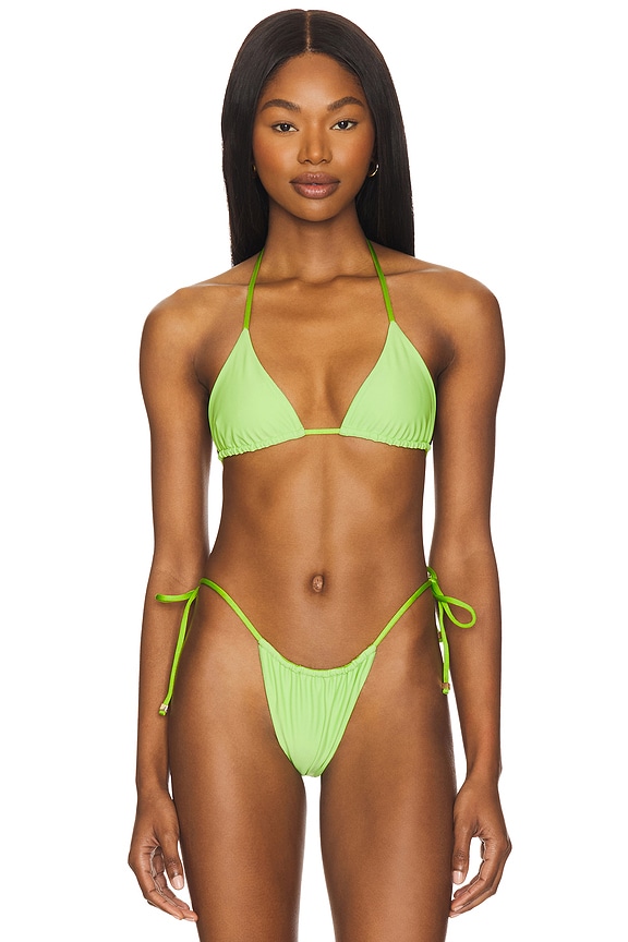 view 2 of 5 Blair Reversible Bikini Top in Apple