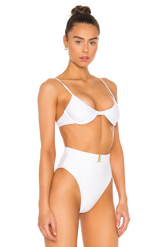 view 2 of 4 Livinia Bikini Top in White