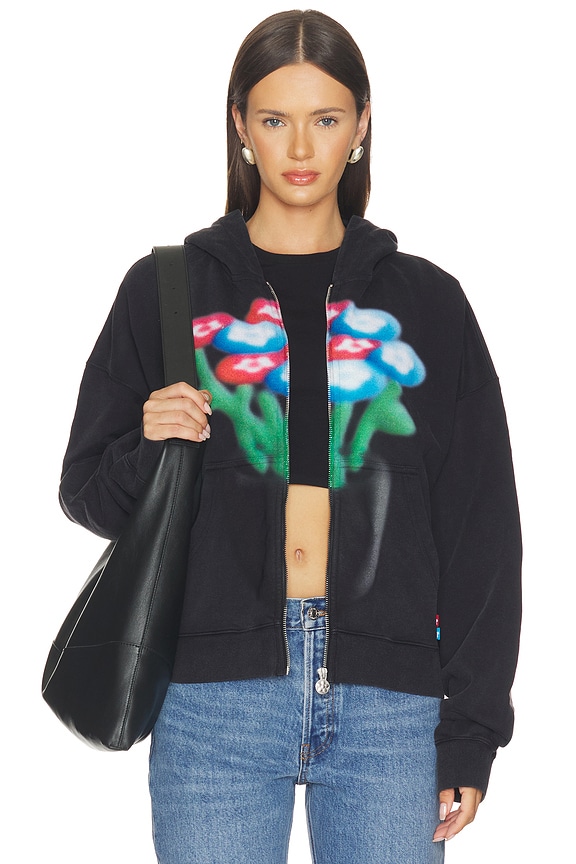 view 1 of 4 SWEAT À CAPUCHE in Black