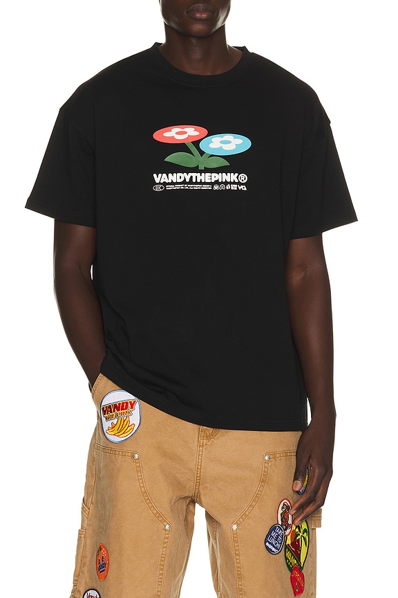 view 1 of 4 Two Flower Tee in Black
