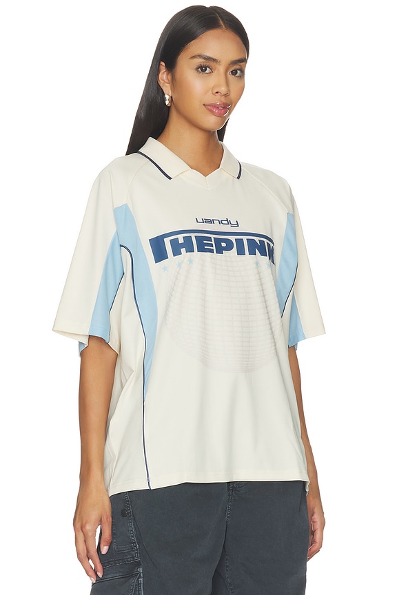 view 2 of 4 International Soccer Jersey in Cream