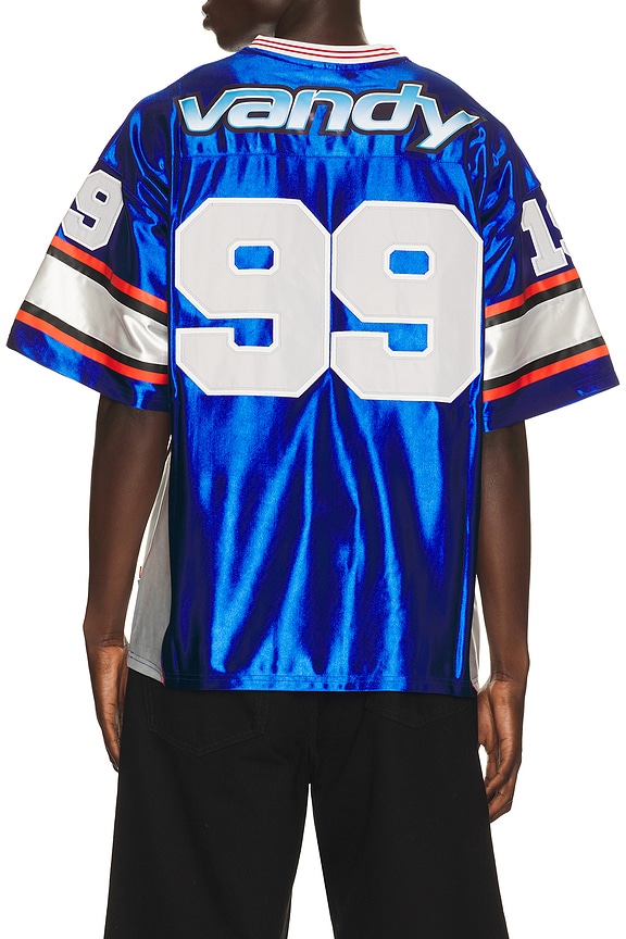 view 2 of 5 Cherry Football Jersey in Blue