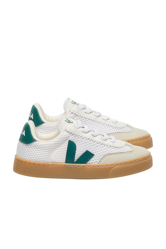 view 1 of 5 Junior Small Volley Sneaker in White Brittany Natural
