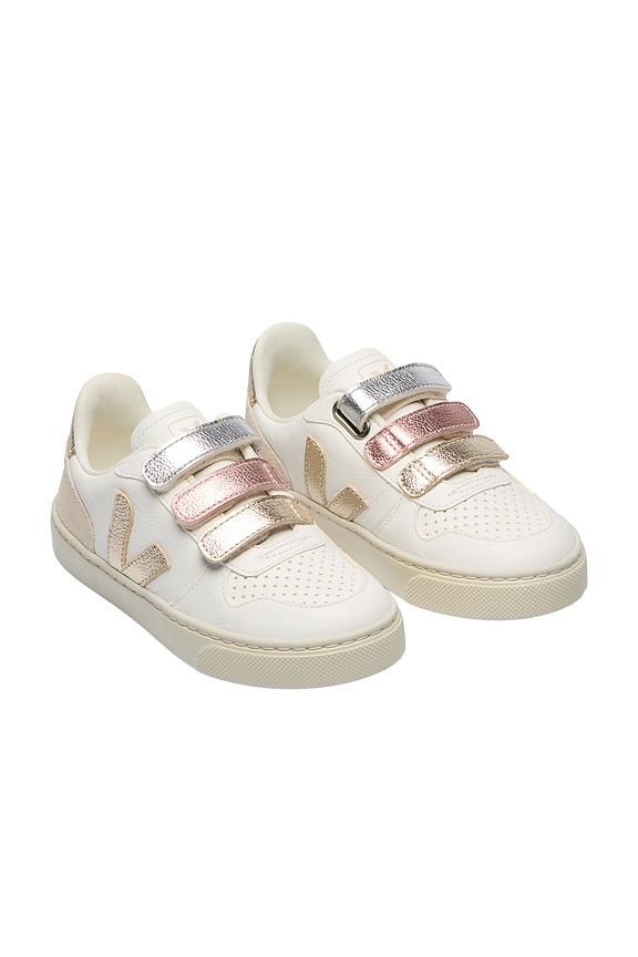 view 2 of 3 Junior Small V-10 Sneaker in Multicolor Extra White Shiny