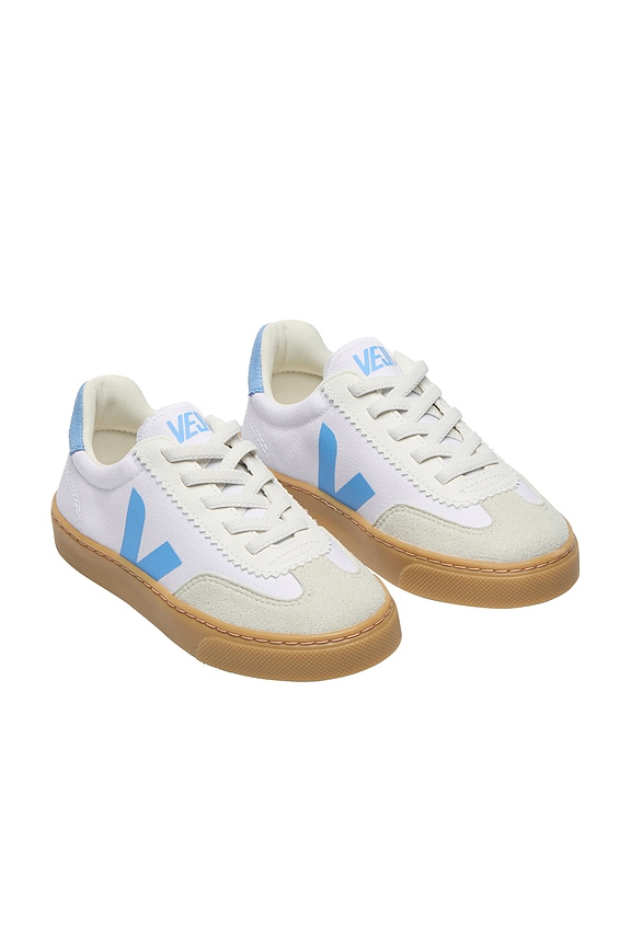 view 2 of 5 Junior Small Volley Sneaker in White Aqua