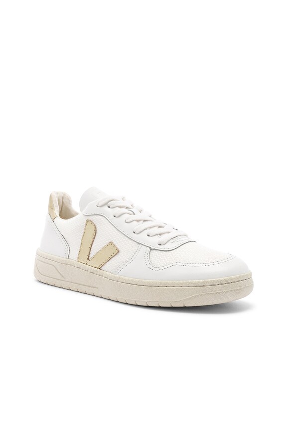 view 2 of 6 V-10 Sneaker in White & Gold