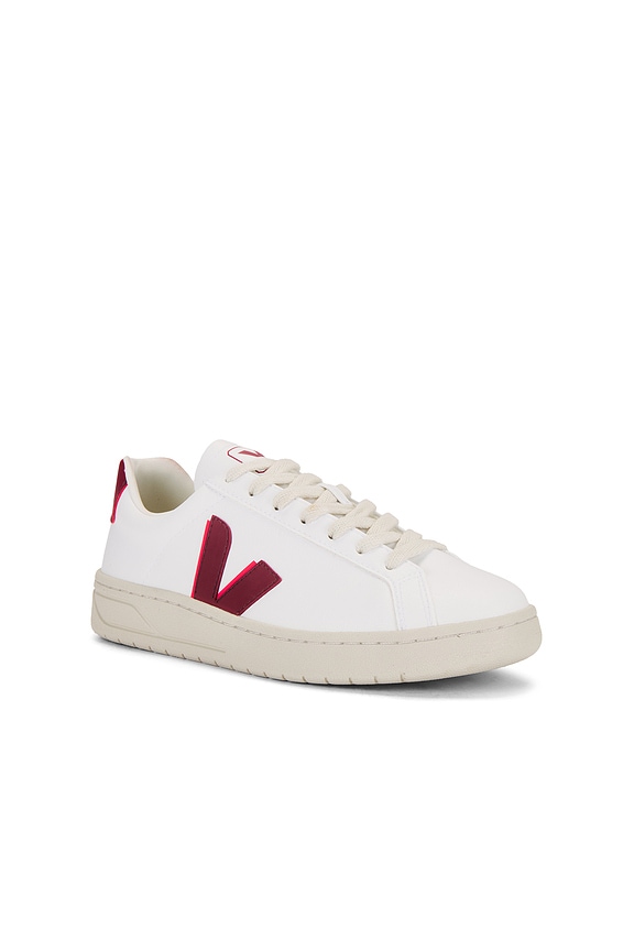 view 2 of 6 Urca Sneaker in White, Marsala, & Rose Fluo