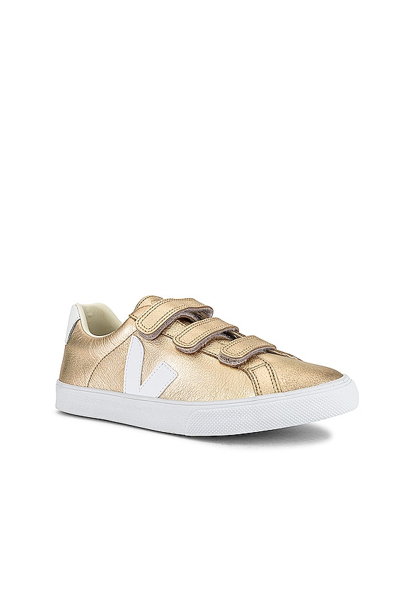 view 2 of 6 3-Lock Logo Sneaker in Platine & White