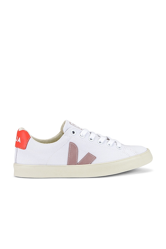 Veja Esplar SE Sneaker in White, Babe & Orange-Fluo | REVOLVE