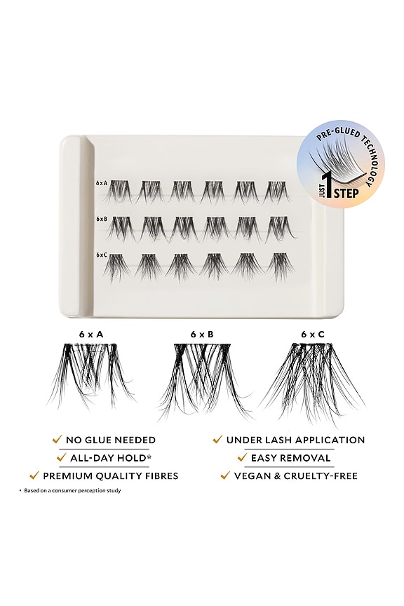 view 2 of 6 PESTAÑAS POSTIZAS CGONZALEZ BEAUTY SELF-STICK LASH CLUSTERS in 