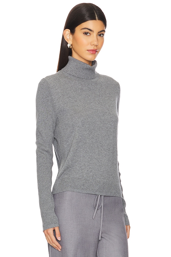 view 2 of 4 Korie Turtleneck in Medium Heather Grey