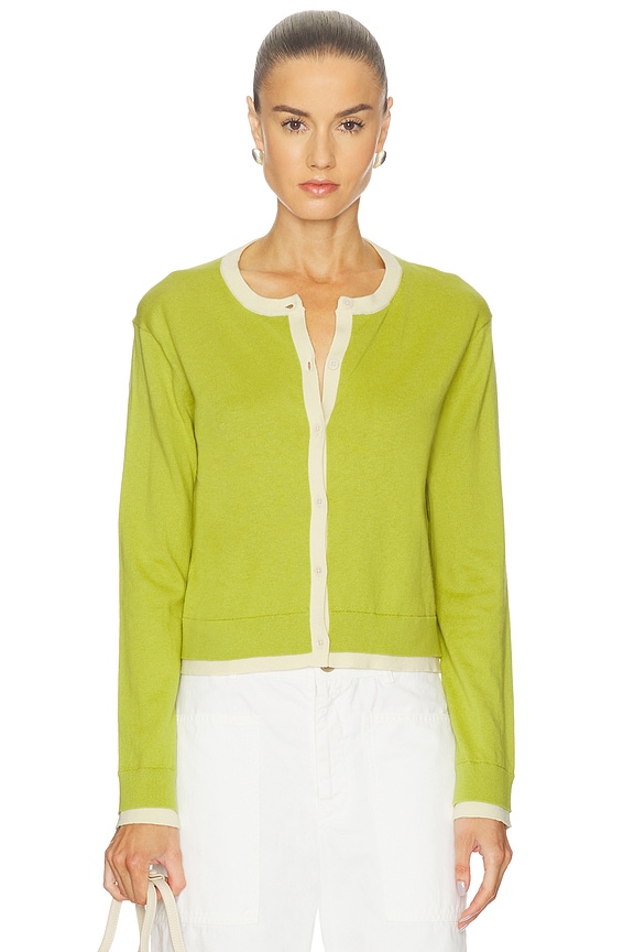 view 1 of 4 Saylor Lux Cotton Cashmere in Lime