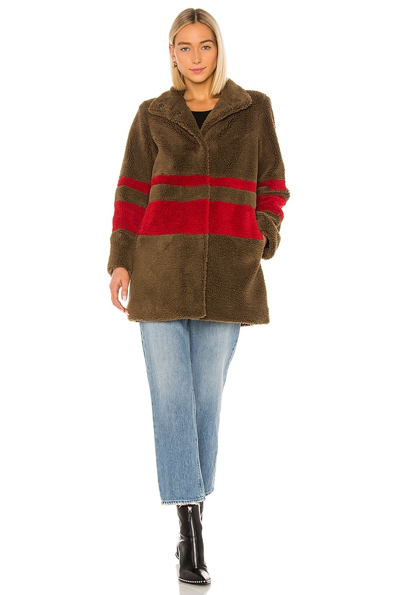 view 2 of 4 MANTEAU À RAYURES EVIAN in Multi