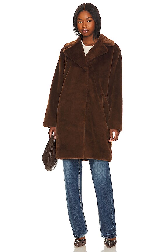 view 2 of 4 MANTEAU EVALYN in Brown