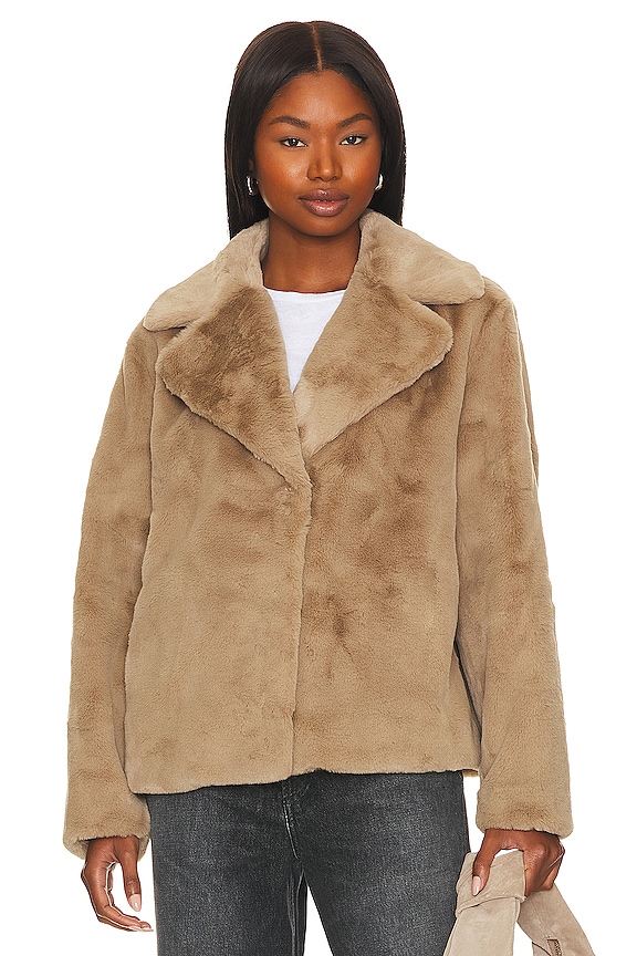 view 2 of 5 КУРТКА RAQUEL FAUX FUR in Cafe