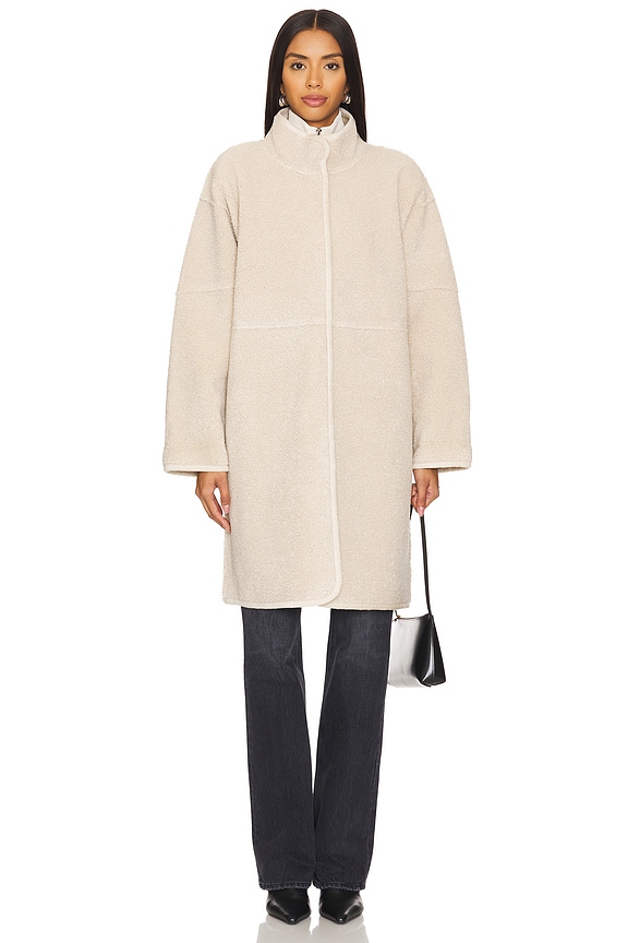 view 2 of 4 Cara Reversible Sherpa Jacket in Ecru