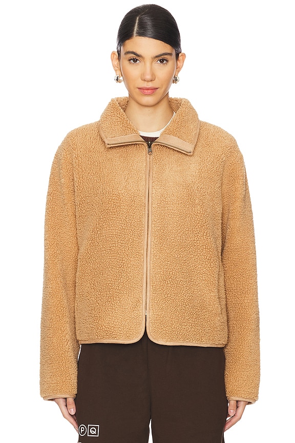 view 2 of 5 Reba Sherpa Jacket in Tan