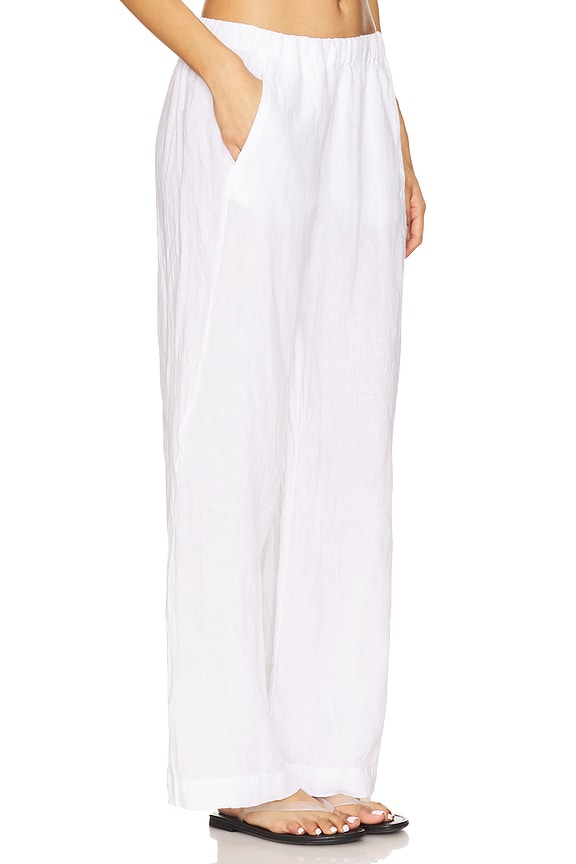 view 2 of 6 Stephanie Pant in White