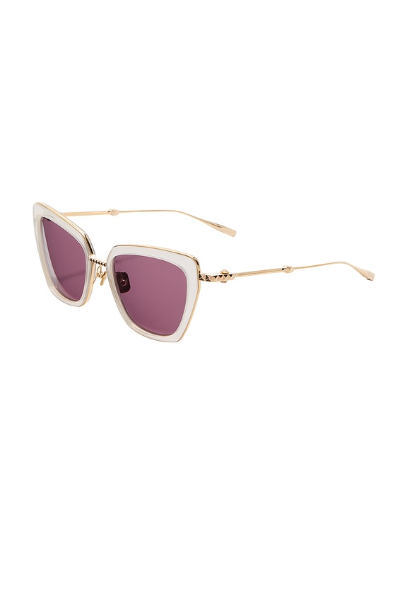 view 2 of 3 V-Daydream II Sunglasses in Cloudy Ivory, V-light Gold, & Bordeaux