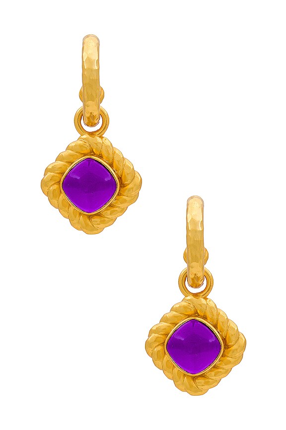 view 2 of 3 Pia Earrings in Amethyst Quartz