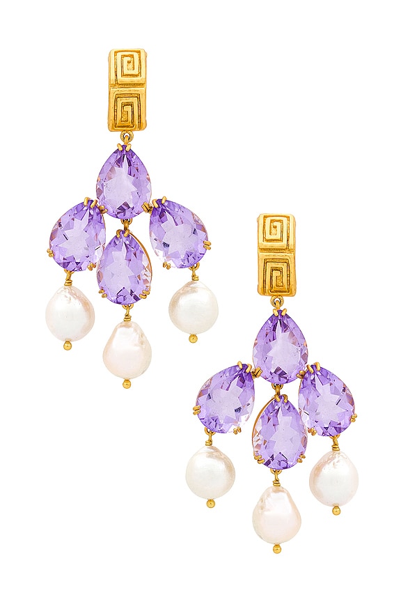 view 1 of 2 Mykonos Earrings in Amethyst Quartz