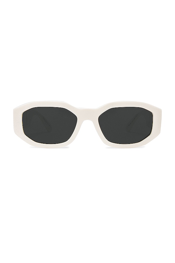 view 2 of 4 TRIBUTE OVAL ACETATE サングラス in White & Grey