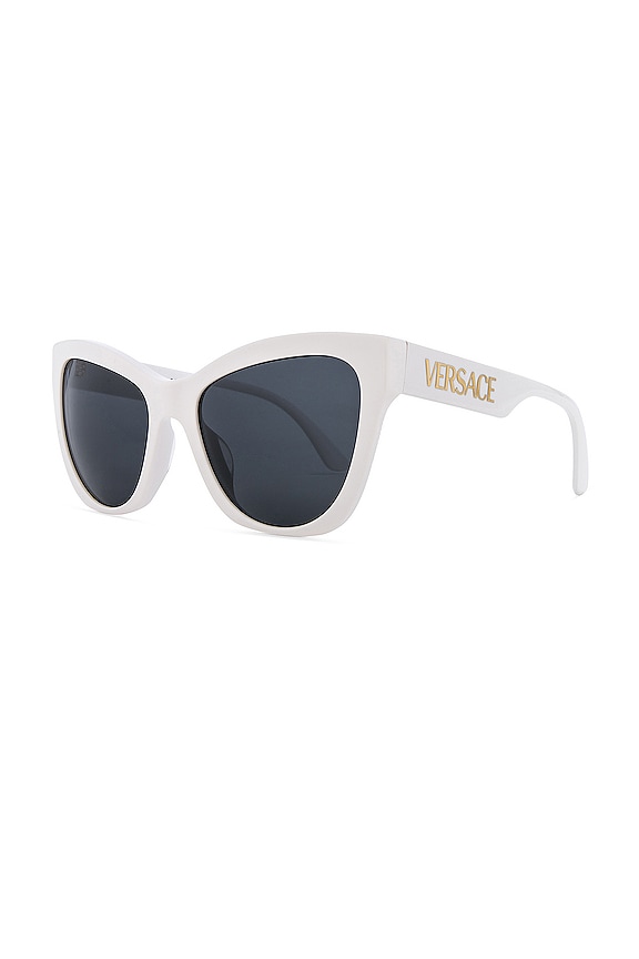 view 2 of 3 GAFAS DE SOL RECTANGLE in White & Dark Grey