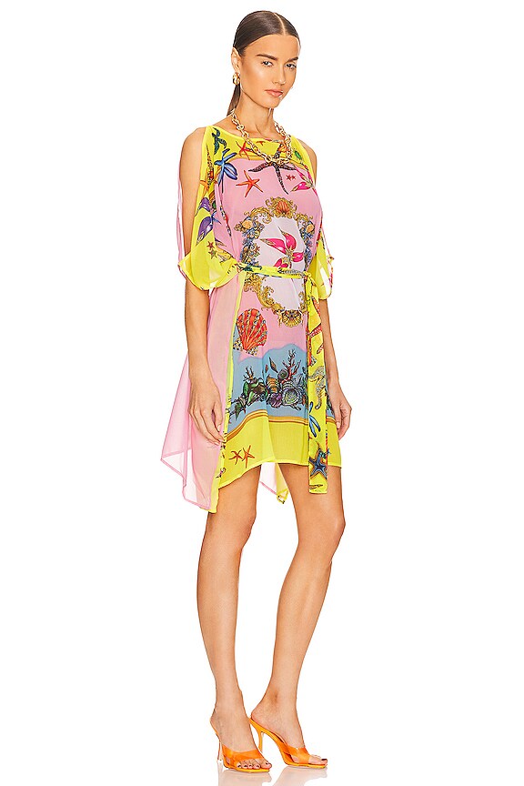 view 2 of 3 ROBE DRAPÉE TRESOR DE LA MER in Giallo & Multicolor