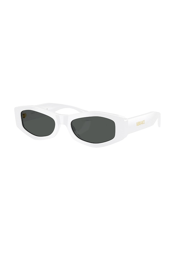 view 2 of 3 Rectangle Sunglasses in White