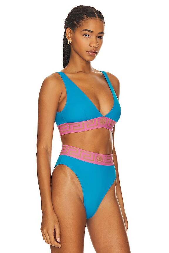 view 2 of 4 La Vacanza Bikini Top in Blue