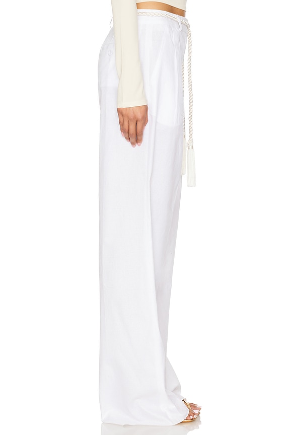 view 2 of 6 Double Trumpettle Trousers in White