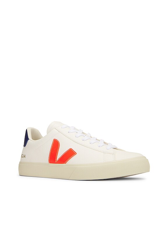 view 2 of 6 Campo Sneaker in Extra White, Orange, & Fluo Cobalt