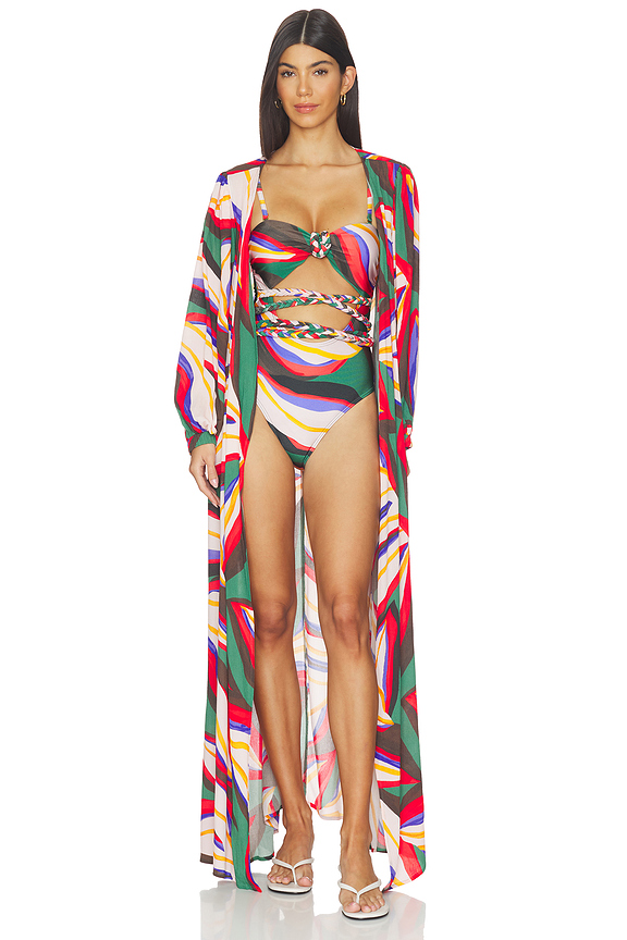 view 1 of 3 Serena Cover-up Style Dress in Fronda