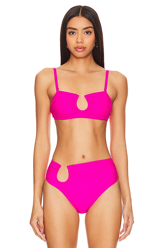 view 2 of 5 Sofia Bikini Top in Hibiscus